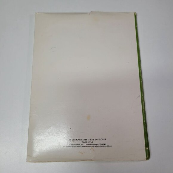 Current Blue Goose Cross Stitch Stationary Set Vintage Beige Granny - Picture 4 of 8